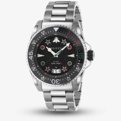 Gucci Men's Dive Steel Bracelet Watch - YA136221